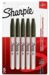 Newell Set marker permanent Papermate, Sharpie, 5 buc, negru (RO509872)