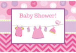  Baby Girl Shower meghívó 8 db-os (DPA491489) - kidsfashion