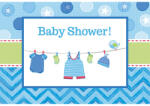 Amscan Baby Boy Shower meghívó 8 db-os (DPA491491)
