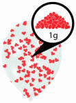  Piros szívvel töltött léggömb, lufi 6 db-os 11 inch (27, 5 cm) (DPA9908070)