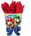 Amscan Super Mario papír pohár 8 db-os 250 ml (DPA990153766) - kidsfashion