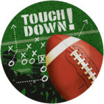 Amscan Touchdown papírtányér 8 db-os 22, 8 cm (DPA9912275)