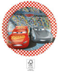 Procos Disney Cars 3, Verdák papírtányér 8 db-os 19, 5 cm FSC (PNN93489)
