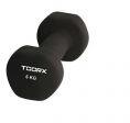 TOORX Gantera Neopren TOORX 6 kg Negru