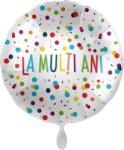 Premioloon Balon din folie La Mulți Ani - confetti