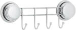 YOKA tapadókorongos fali akasztó - 4 részes - króm (5904202140678)