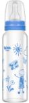 Wee Baby Бебешко шише от топлоустойчиво стъкло Wee Baby Classic, 240 ml, синьо (772) - ozone