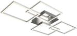 Briloner Leuchen Beépített LED Függőlámpa, 30W, 3600 lm, Meleg fény (3000K), Lépésekben dimmelhető, Memória funkció, 95.6x47 cm, Ezüst (3091-018)