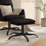vidaXL Taburet, negru, 60x60x39 cm, piele ecologică (341589) Canapea