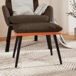 vidaXL Taburet maro/portocaliu, 45x29, 5x39 cm, textil/piele ecologică (341529) Canapea