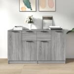 vidaXL Servante, 2 piese, sonoma gri, 60x30x70 cm, lemn prelucrat (3115818) Comoda