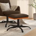 vidaXL Taburet, maro, 60x60x39 cm, textil și piele ecologică (341610) Canapea