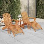 vidaXL Scaune Adirondack cu suporturi picioare 2 buc lemn masiv acacia (3145015) - vidaxl