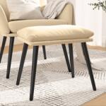 vidaXL Taburet, alb crem, 45x29, 5x39 cm, catifea (341513) Canapea