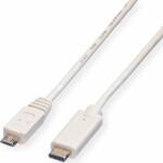 Roline Cable USB-C - USB Micro B, M/M 2m White (11.99.9021)