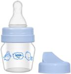 Wee Baby Biberon din sticla Wee Baby Mini, cu 2 varfuri, 30 ml, albastru (792)