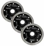 RICHMANN Disc diamantat turbo subtire, placi ceramice, taiere umeda si uscata, set 3 buc, 115 mm/22.23 mm, Richmann Exclusive (C4850P3) - artool Disc de taiere