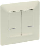 Legrand Netatmo 752288 Valena Life okos csillárkapcsoló (végrehajtó), süllyesztett, díszítőkerettel szállítva, elefántcsont színű, fázis-nulla megtáplálású, két külön kapcsolt fázis elmenővel, gatewayhez csat