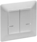 Legrand Netatmo 752388 Valena Life okos csillárkapcsoló (végrehajtó), süllyesztett, díszítőkerettel szállítva, alumínium színű, fázis-nulla megtáplálású, két külön kapcsolt fázis elmenővel, gatewayhez csatlak