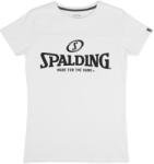 Spalding Essential Logo Tee Damen Rövid ujjú póló 40221627-white Méret L - weplayvolleyball
