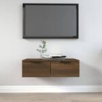 vidaXL Comodă TV de perete, stejar maro, 68x30x20 cm, lemn prelucrat (817095) Raft