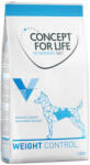 Concept for Life Concept for Life VET Pachet economic Veterinary Diet 2 x 12 kg - Weight Control (2 kg)