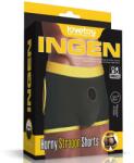 Lovetoy Boxeri Pentru Strap-On Horny Strapon Shorts, Negru + Galben, XL/XXL (talie 94-106 cm)