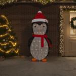 vidaXL dekoratív luxus szövet karácsonyi LED-es hópingvinfigura 180 cm (329764)