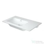Duravit ME BY STARCK 830x490 mm-es bútorral aláépíthető csaplyuk nélküli mosdó bal oldali medencével, White Satin matt 2345833260 (2345833260)
