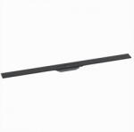 Hansgrohe RainDrain Flex oldalfal mellé zuhanylefolyó 120 cm, vágható, matt fekete 56054670 (56054670)