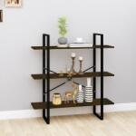 vidaXL Bibliotecă, stejar fumuriu, 100x30x105 cm, lemn prelucrat (821321) Biblioteca