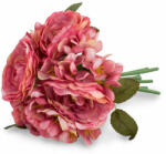 4-Home Buchet flori artificiale Camelii roz, 19 x 25 cm