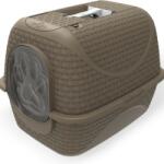 4home Toaletă pentru pisici Rattan, maro, 42 x 50, 5 x 40 cm