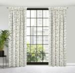 EUROFIRANY Dina mintás dekor függöny Fehér/mustársárga 140x270 cm