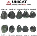  Pandantiv Smarald Druzy cu Gaura Picatura - 19-24 x 14-20 x 7-11 mm - 1 Buc