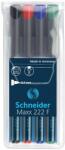 Schneider Maxx 222 F alkoholos marker készlet 0,7 mm 4db (TSC222V4)