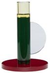 Hübsch Asztali gyertyatartó ASTRO 14 cm, zöld, üveg, Hübsch (HU991418)