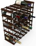 RTA Bortartó állvány 42 borosüveghez, sötét fenyő - horganyzott acél / szétszerelve (WINE3019)