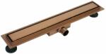 BALNEO Set rigola pentru dus plus capac 100 cm Balneo Duplex Next finisaj cupru periat (CO-100N)