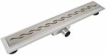 BALNEO Set rigola pentru dus plus capac 90 cm Balneo Decor Next Wave inox periat (Wave90N)