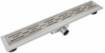 BALNEO Set rigola pentru dus plus capac 90 cm Balneo Decor Next Stripes inox periat (Stripes90N)