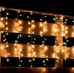 Somogyi Elektronic Perdea de lumini cu LED cluster, alb cald, 8 programe 300 led. uri (MLF 300/WW)