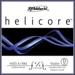 D'Addario H313M 4/4 - Helicore Series Violin Single D String, 4/4 Scale, Medium Tension - I528I