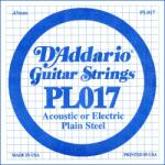D'Addario PL017 - Plain Steel Guitar Single String, . 017 - C235CC