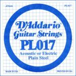 D'Addario PL017 - Plain Steel Guitar Single String, . 017 - C235CC