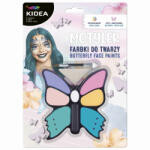 DERFORM Arcfesték, tégelyes, 8 db-os, pillangó formájú tartóban, Kidea (DFM-FDTM8KKA)