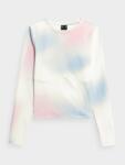4F Tricou cu mânecă lungă crop-top slim pentru femei