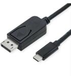 Roline Кабел Roline 11.04. 5837, от USB 3.1 Type C(м) към Display Port(м), 3m, черен, 8K@60Hz (11.04.5837)