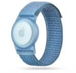 Tech-Protect Плетена каишка с калъф за Apple AirTag от Tech-Protect Nylon - синя (9589046926082) 1007