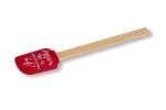 La CUCINA Fa nyelű karácsonyi piros szilikon spatula